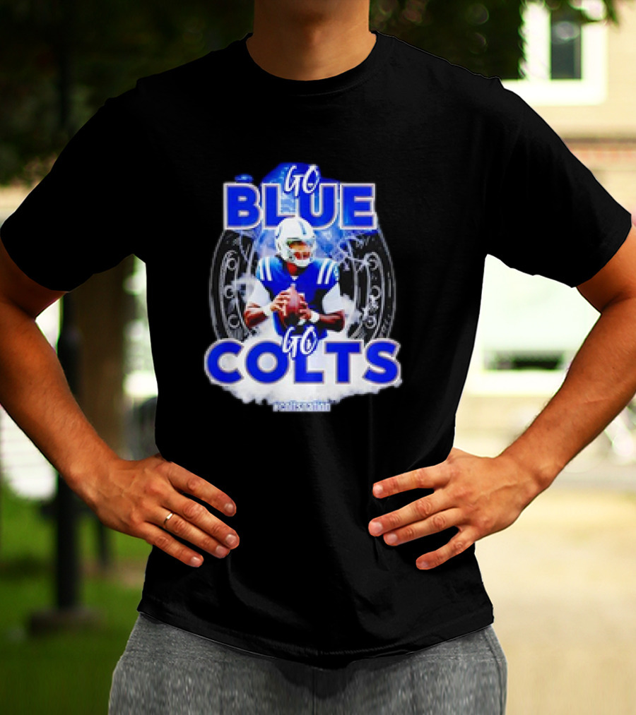 Anthony Richardson Indianapolis Colts NFL Go Blue Go Colts Football Fan T-Shirt