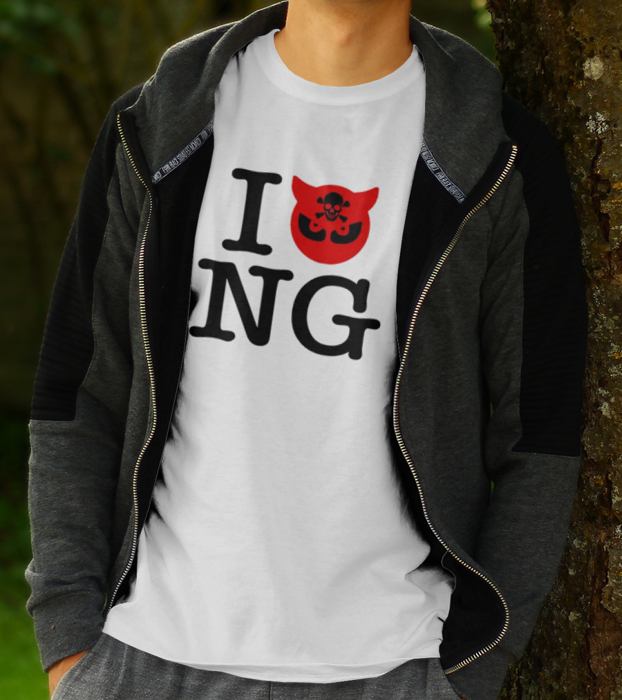I Love NG Skull Emblem T-Shirt