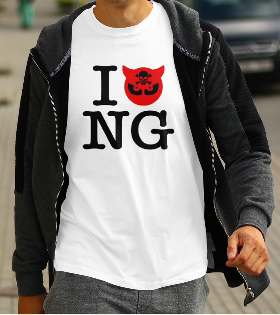 I Love NG Skull Emblem T-Shirt
