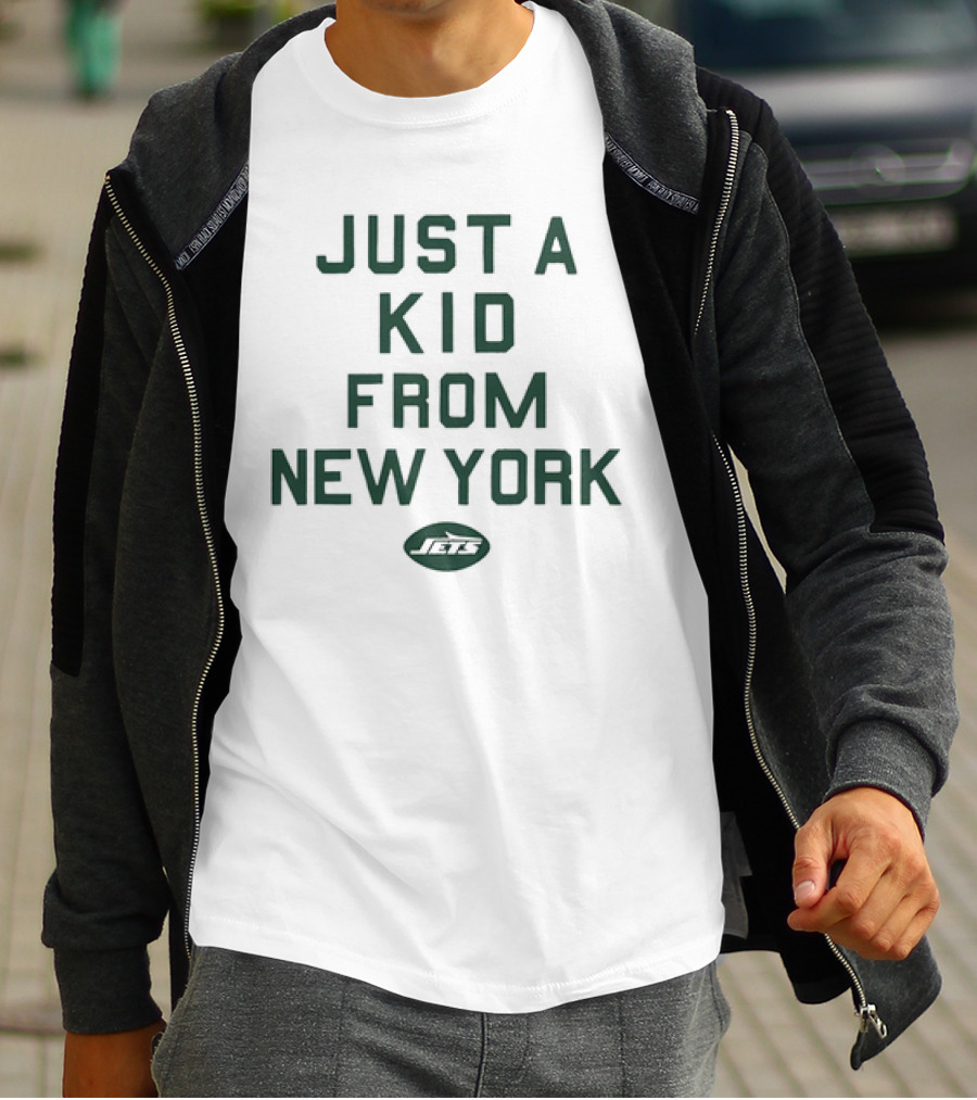 Just A Kid From New York Jets NFL Football T-Shirt