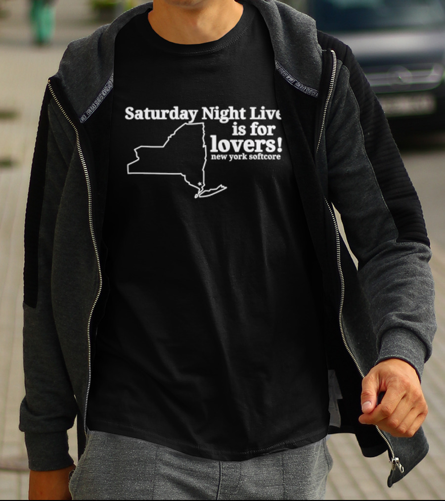 Saturday Night Live Is For Lovers New York Softcore Map T-Shirt
