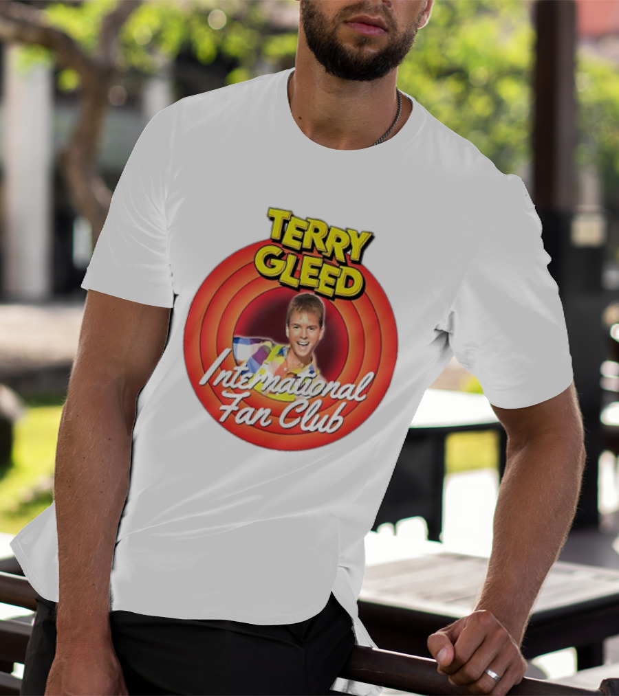 Terry Gleed International Fan Club Retro Style Badge T-Shirt