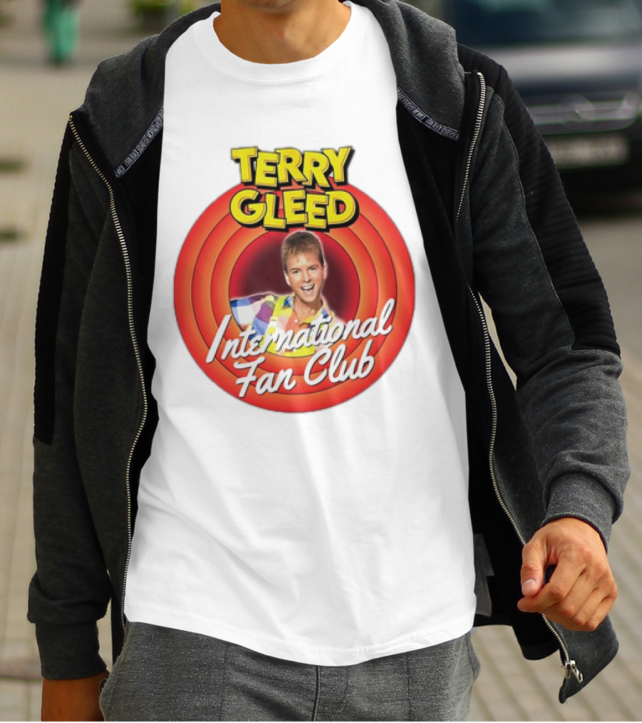 Terry Gleed International Fan Club Retro Style Badge T-Shirt