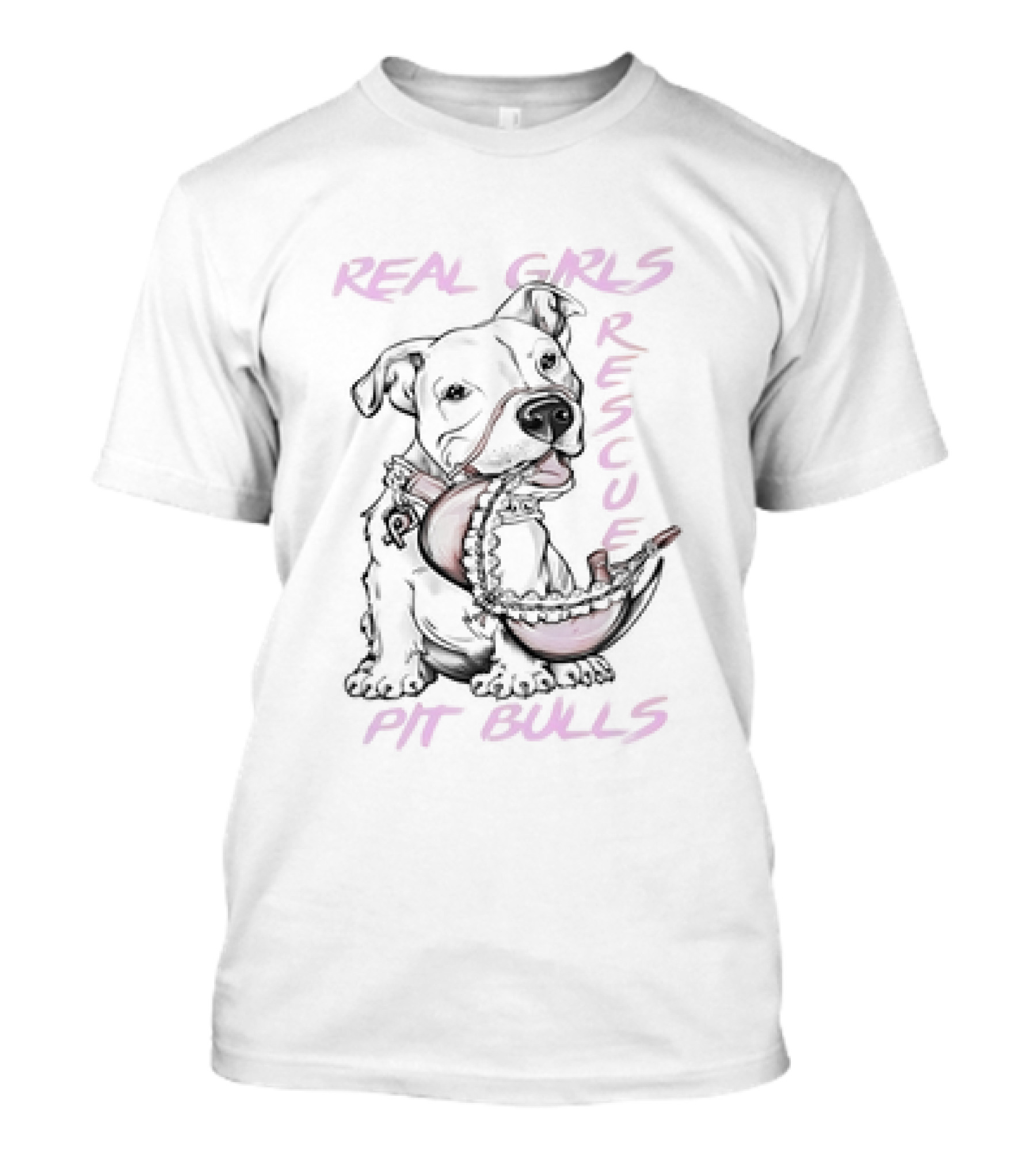 REAL GIRLS RESCUE PIT BULLS T-Shirt