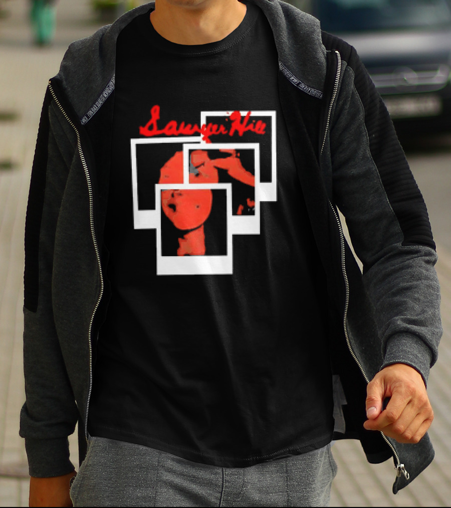 Sawyer Hill High On My Lows Retro Vintage Polaroid Aesthetic T-Shirt