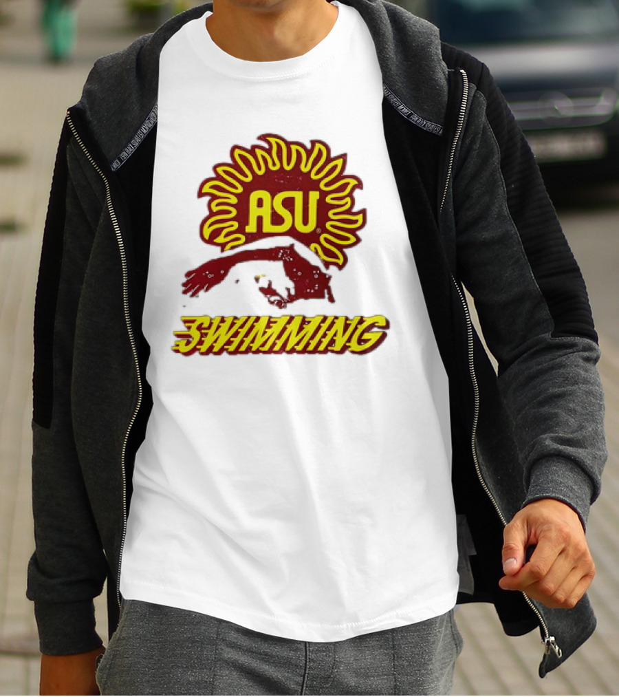 ASU Swimming Sun Devil Logo Dive Team T-Shirt