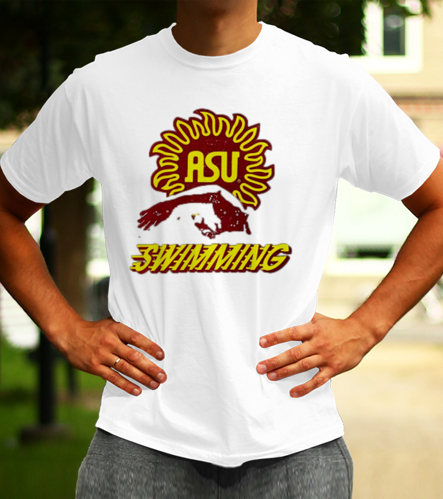 ASU Swimming Sun Devil Logo Dive Team T-Shirt
