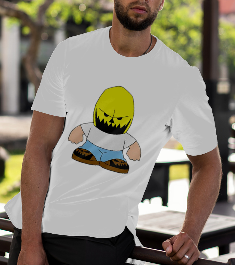 Dude Babbitt Revived Yellow Masked Cartoon Character T-Shirt