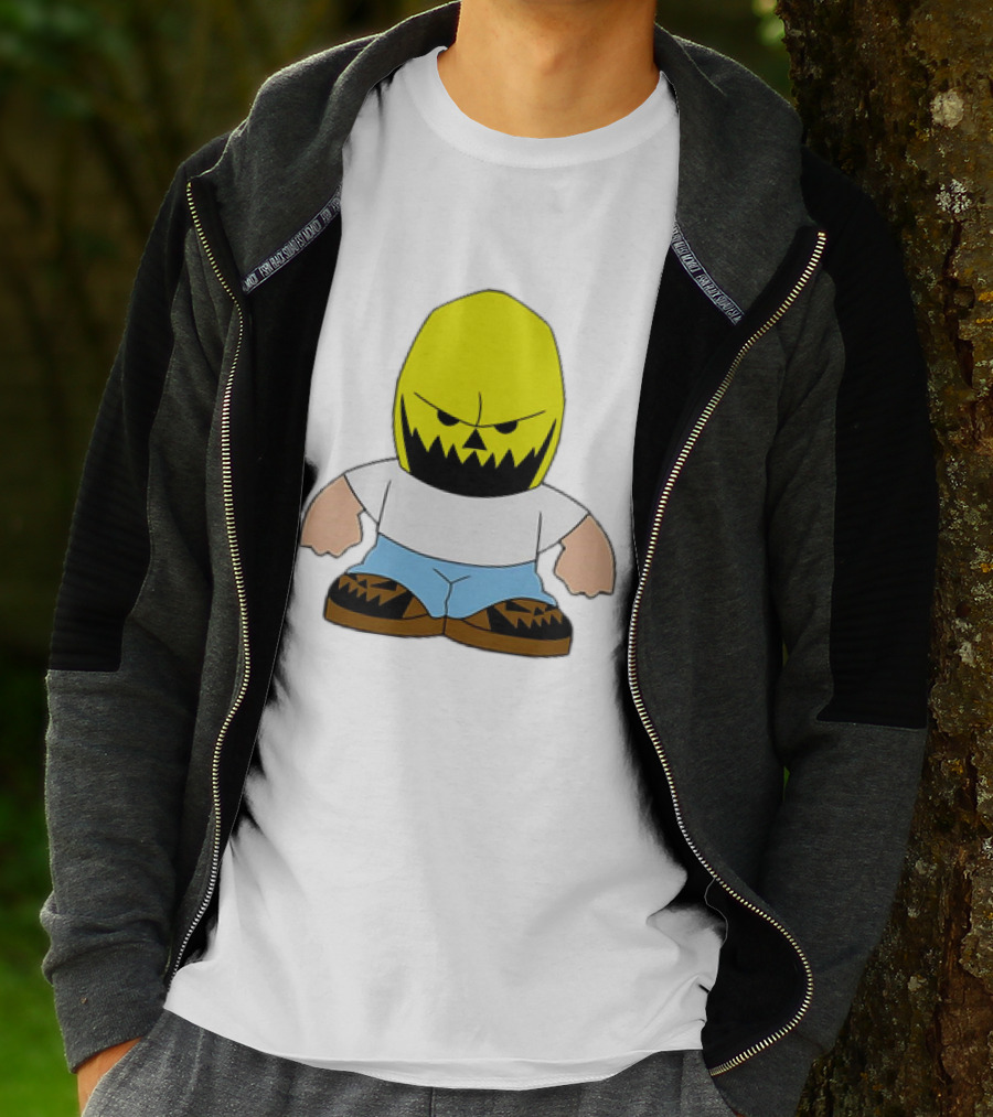 Dude Babbitt Revived Yellow Masked Cartoon Character T-Shirt