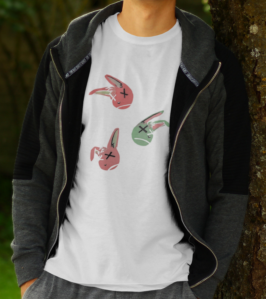 Lucky Rabbit Squad Duck Season Pastel Bunny Heads T-Shirt