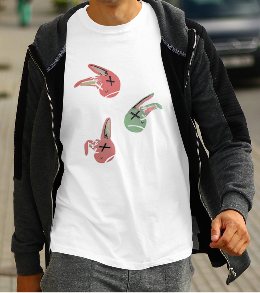 Lucky Rabbit Squad Duck Season Pastel Bunny Heads T-Shirt