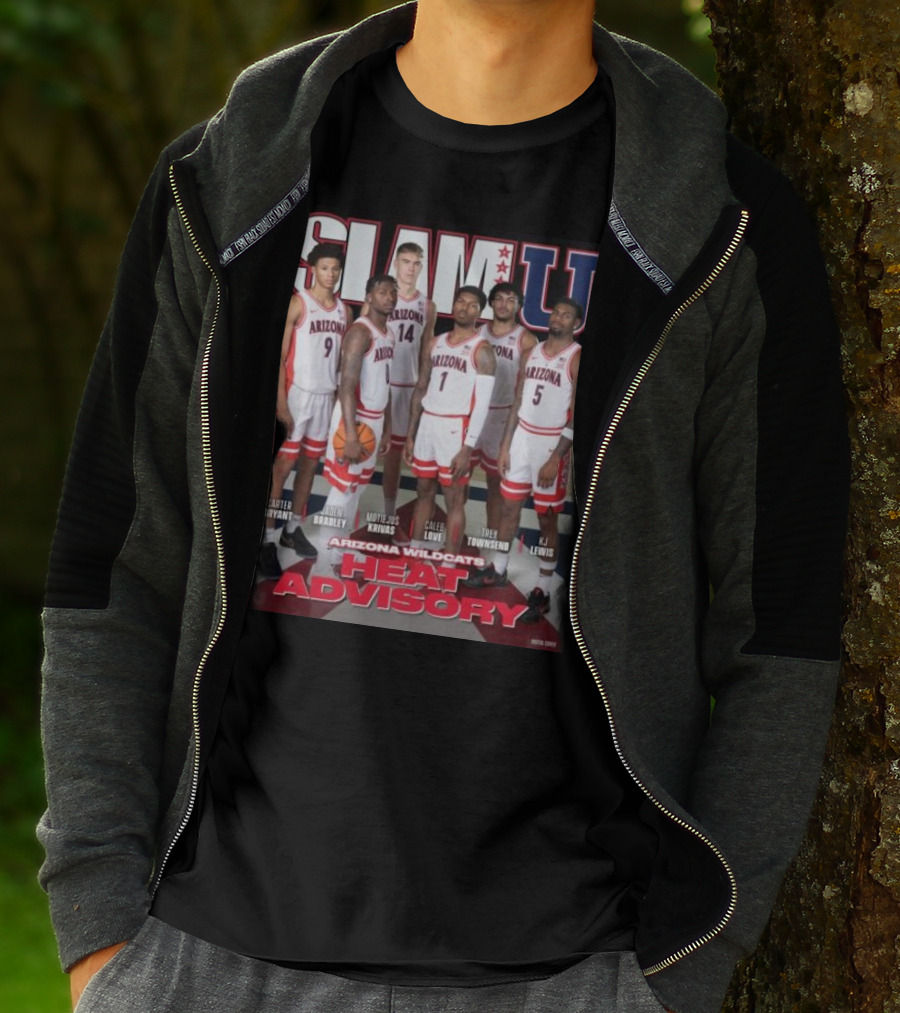 SLAM U Arizona Wildcats Heat Advisory Basketball T-Shirt