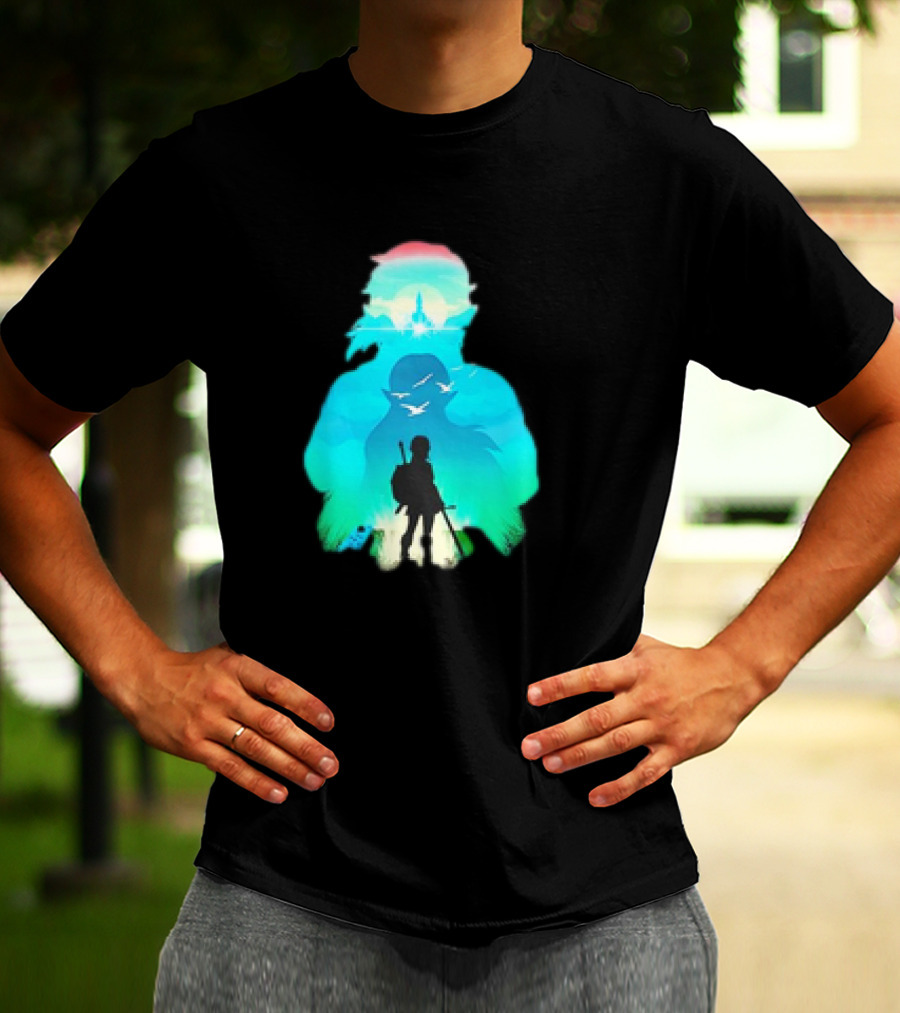 Hero Landscape Anime Adventure T-Shirt