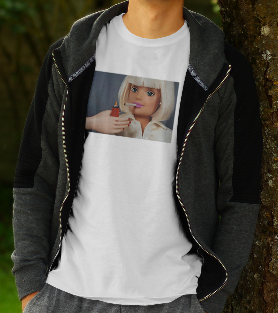 Barbie Smoking Cigarettes Doll With Lighter T-Shirt