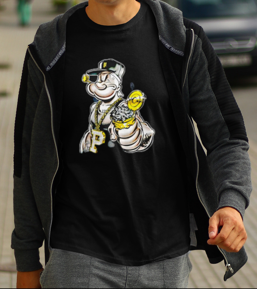 Spinach Pimp Chain And Cap Style Billboard T-Shirt