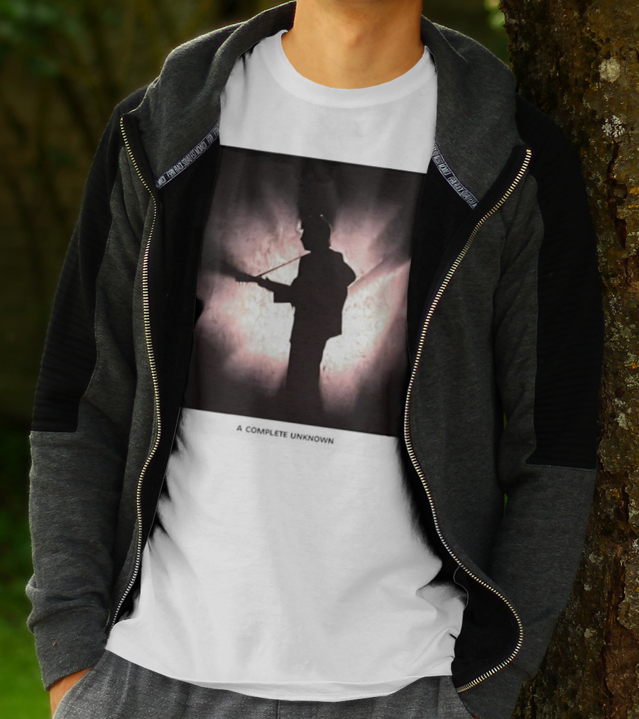 A Complete Unknown Retro Silhouette Illuminated Stage Presence T-Shirt