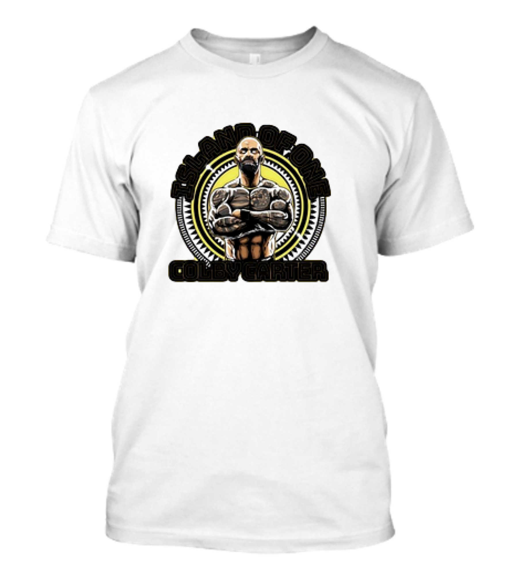 Colby Carter Island Of One Retro Tattoo Bodybuilder T-Shirt