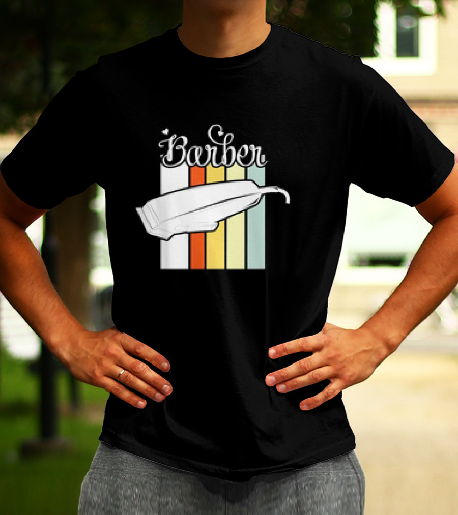 Barber Clippers Retro T-Shirt