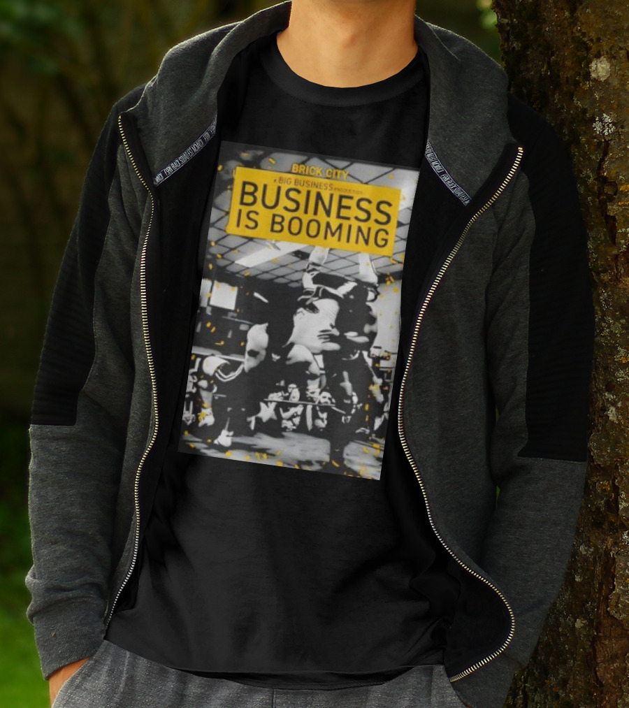 Brick City Business Is Booming Wrestling Action Scene T-Shirt