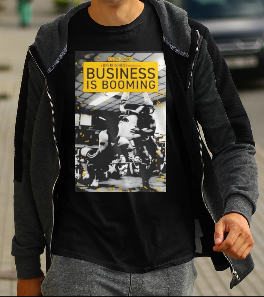 Brick City Business Is Booming Wrestling Action Scene T-Shirt