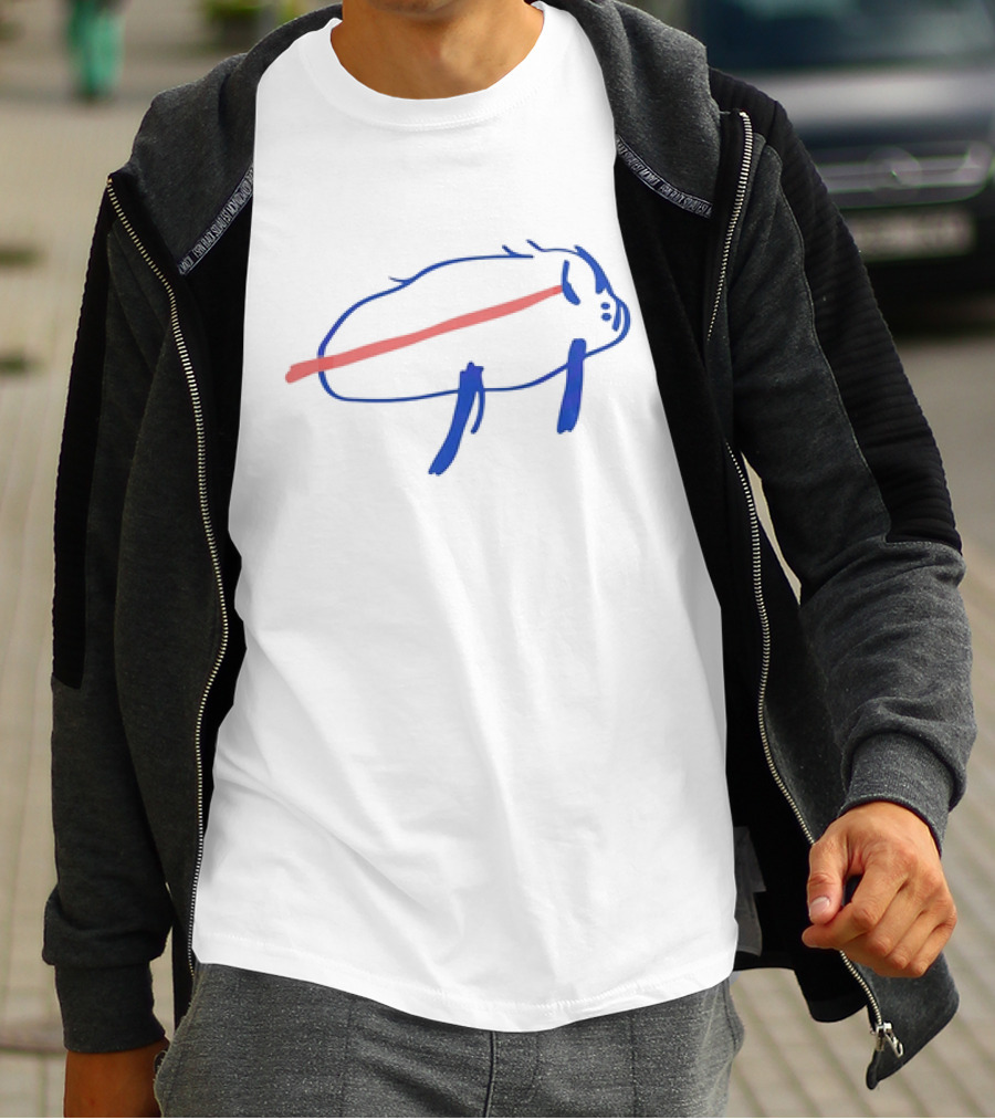 Buffalo Bills Funny Mascot Drawing T-Shirt