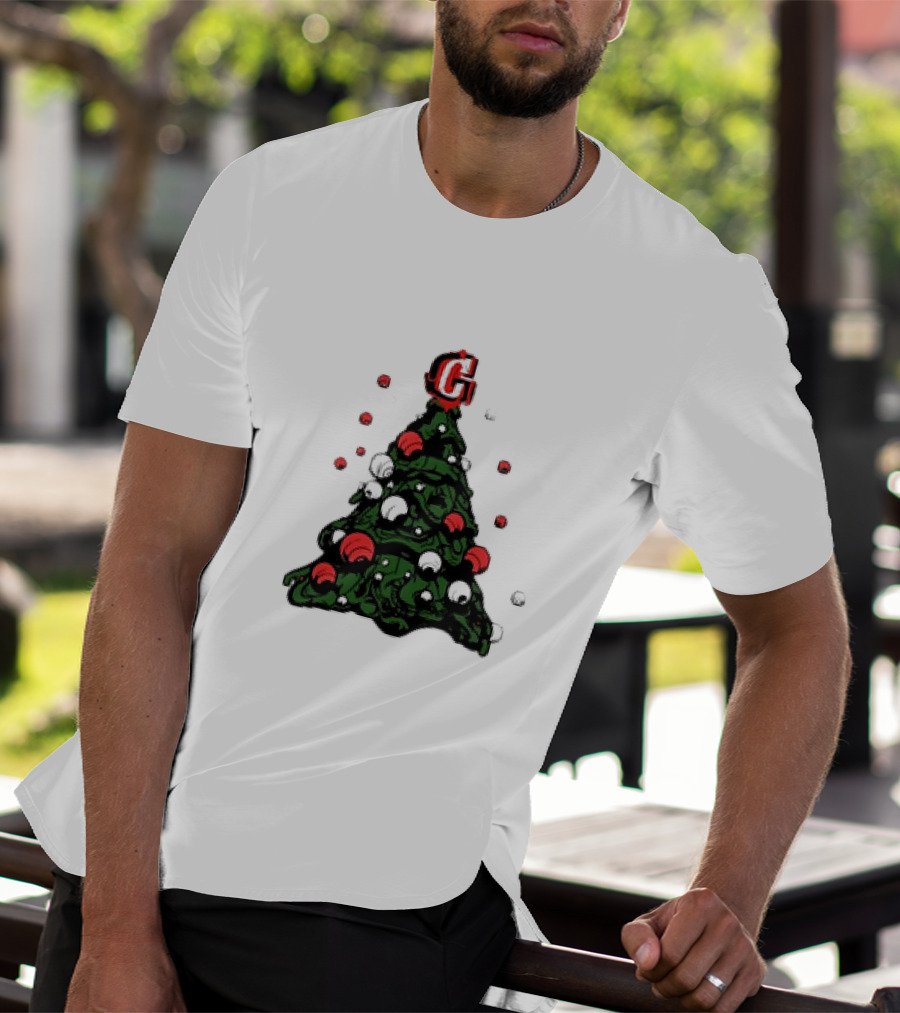 Graffiti Christmas Tree Santa Ornament G Topper T-Shirt