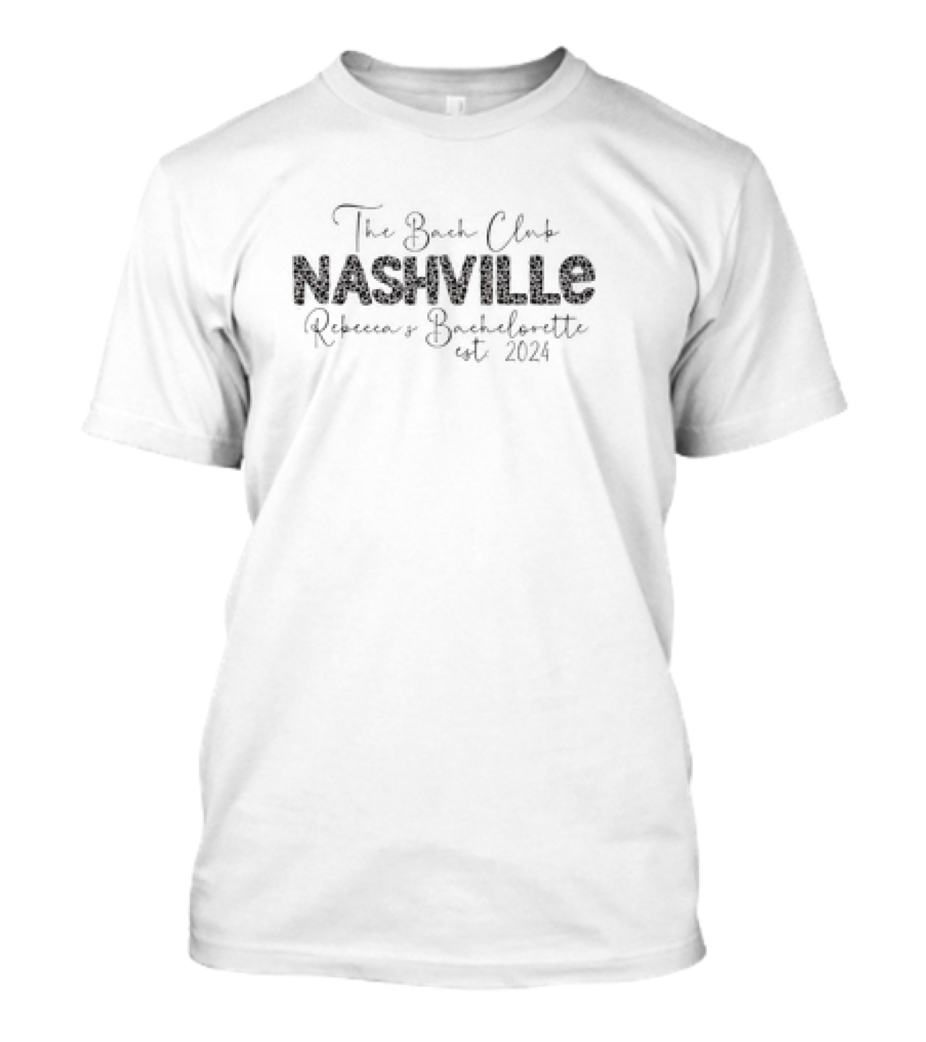 The Bach Club Nashville Rebecca's Bachelorette Est T-Shirt