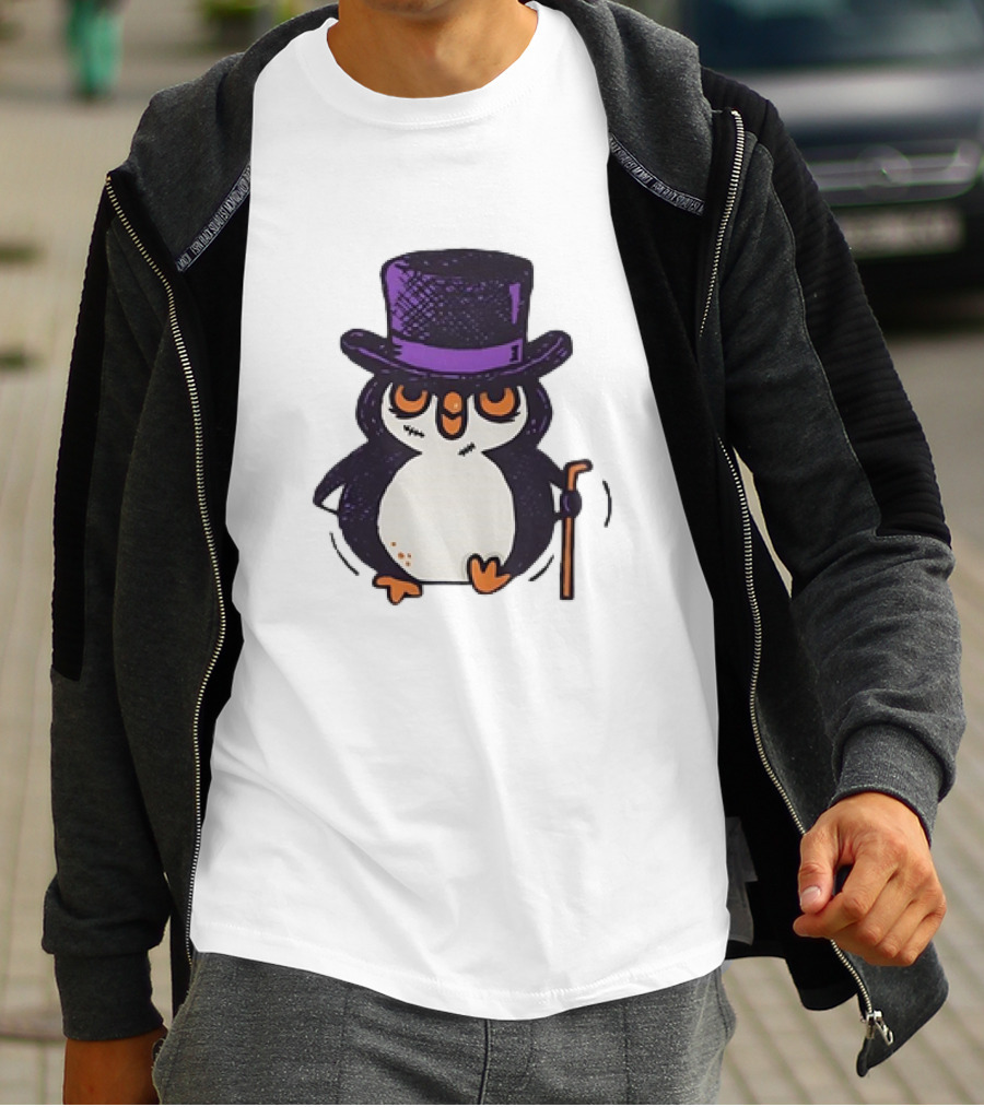 Penguin In A Top Hat With A Cane The Penguin T-Shirt