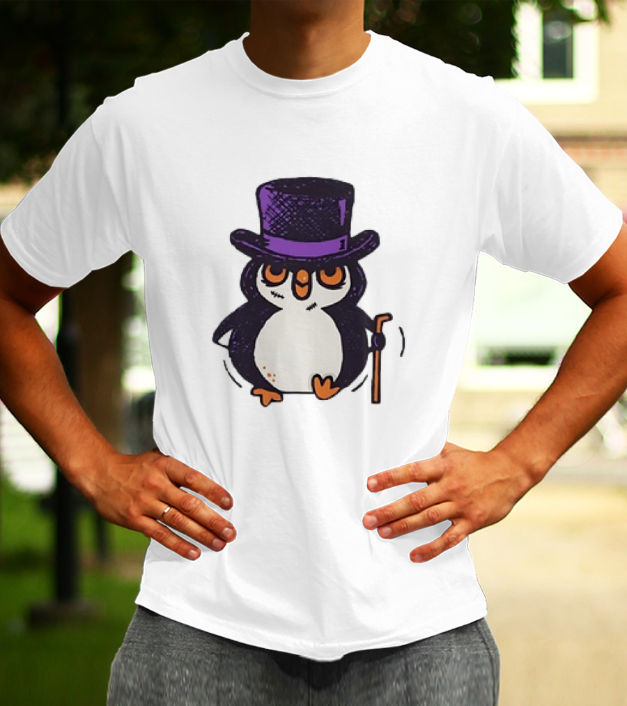 Penguin In A Top Hat With A Cane The Penguin T-Shirt