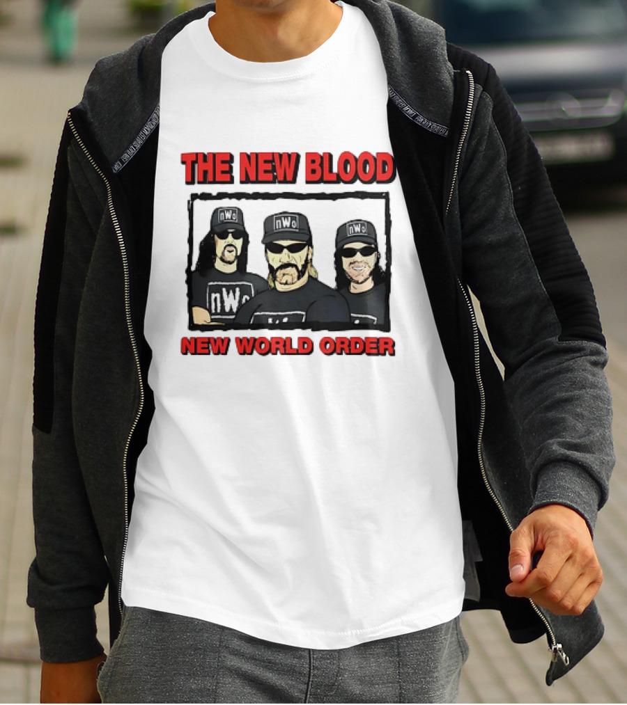The New Blood NWo New World Order Group Homage T-Shirt
