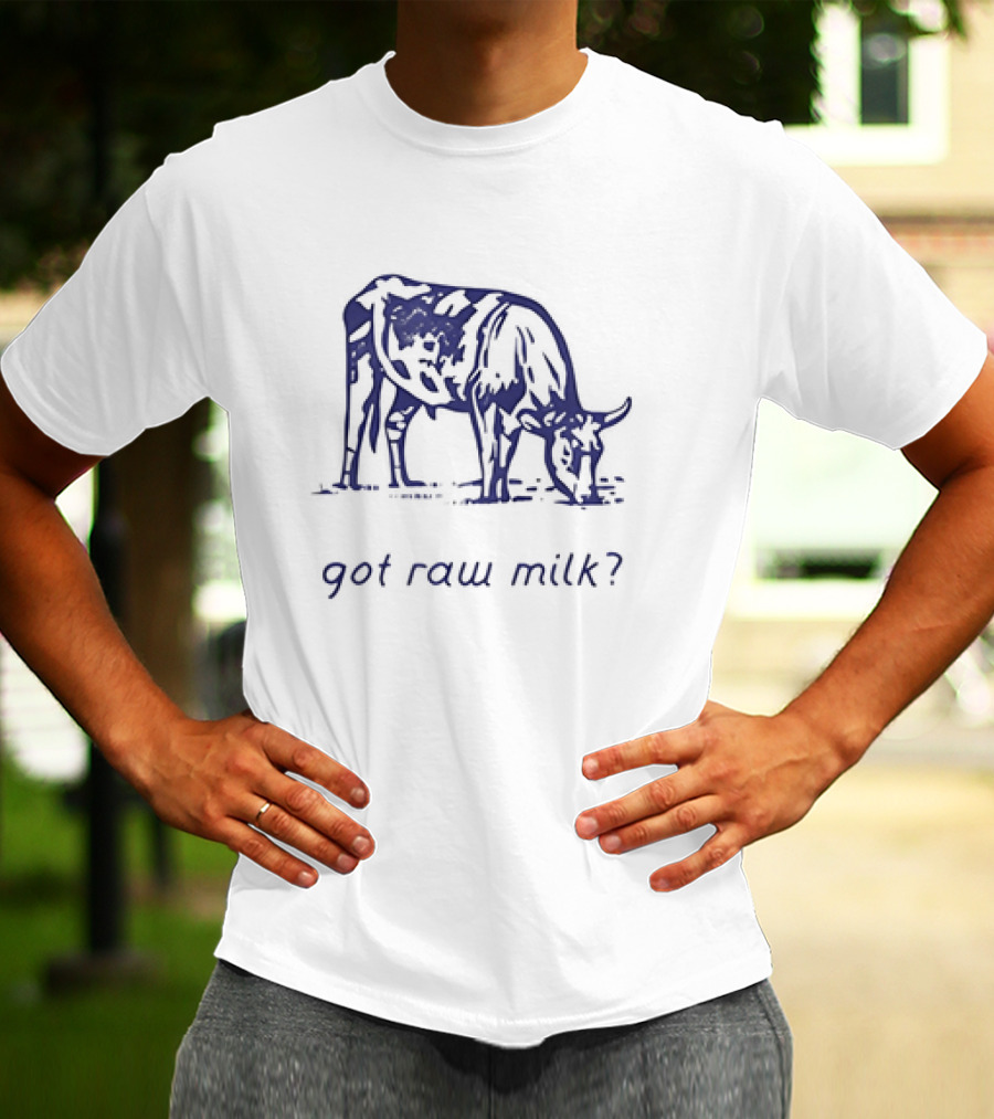 Got Raw Milk? Cow Illustration Turning Point USA T-Shirt