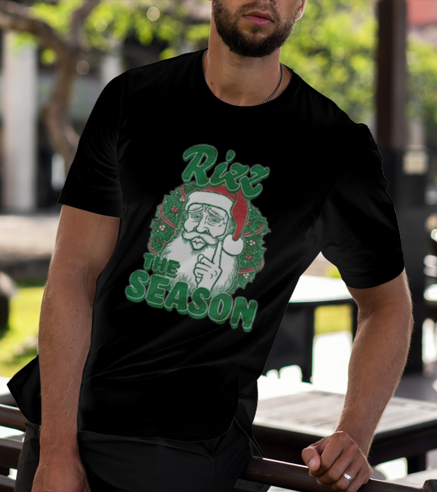 Rizz The Season Christmas Santa Benson Meme T-Shirt