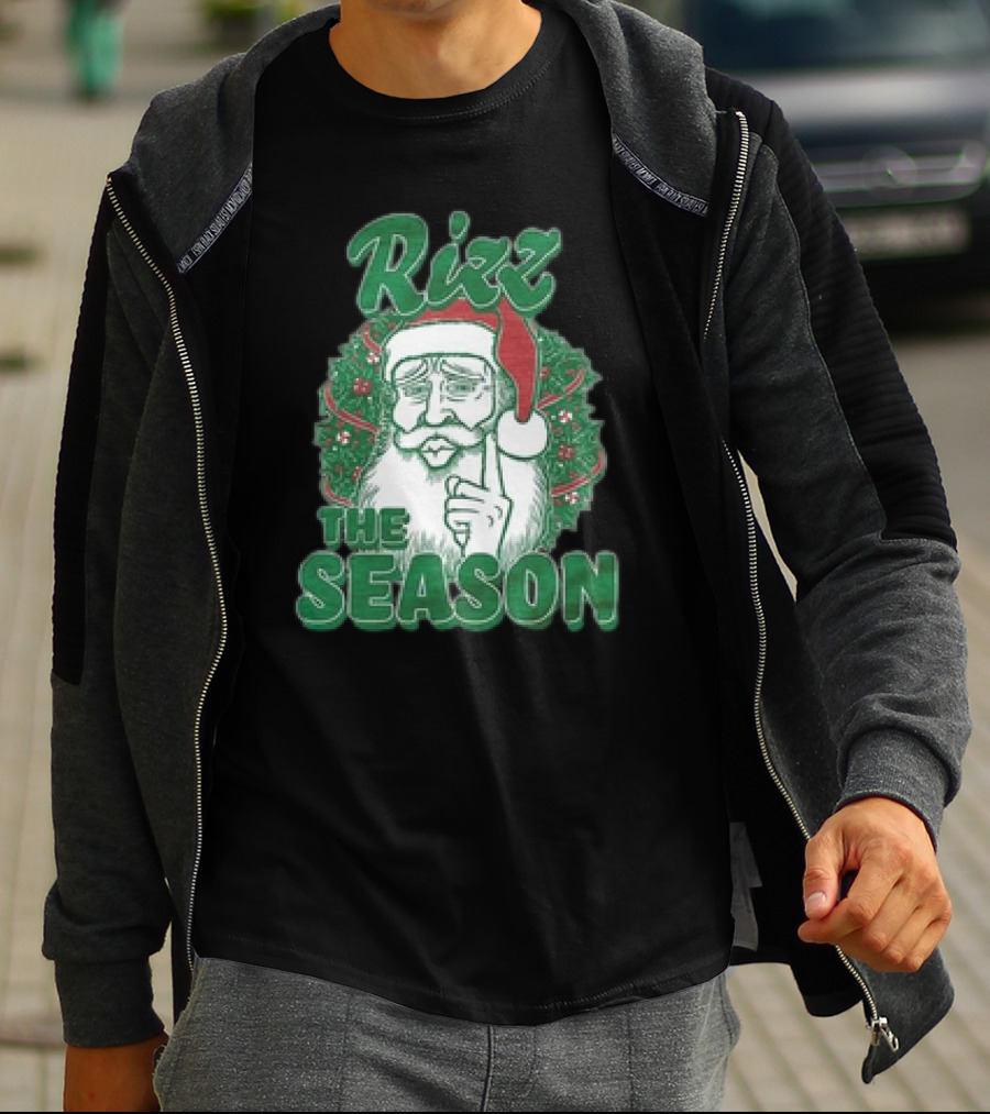 Rizz The Season Christmas Santa Benson Meme T-Shirt