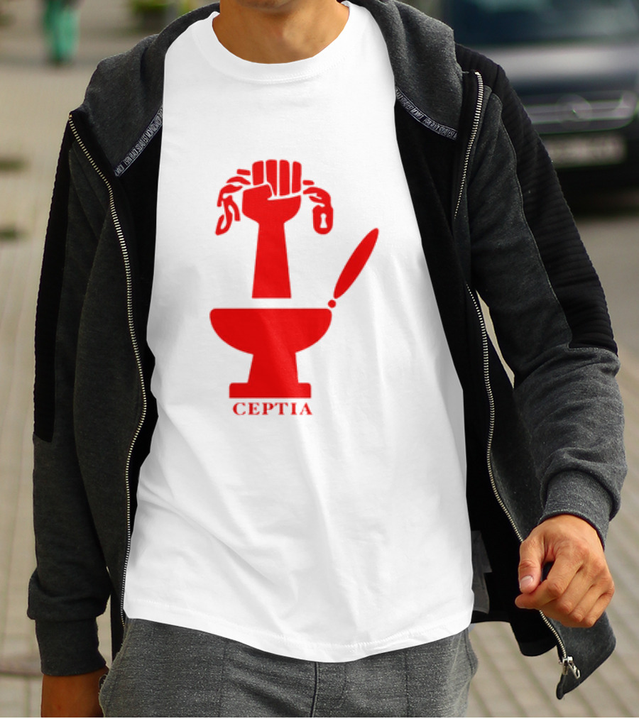 CEPTIA Committee To End Pay Toilets In America Red Fist And Toilet T-Shirt