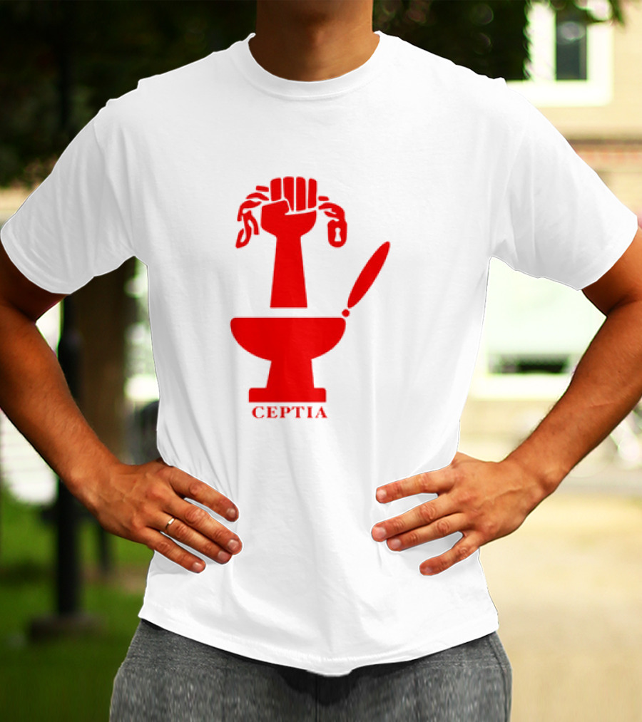 CEPTIA Committee To End Pay Toilets In America Red Fist And Toilet T-Shirt