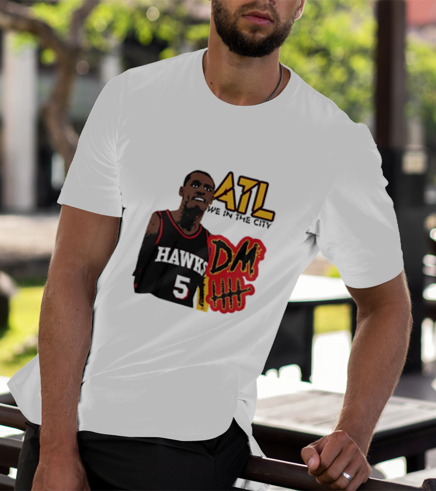 ATL DM5 We In The City Hawks Basketball T-Shirt