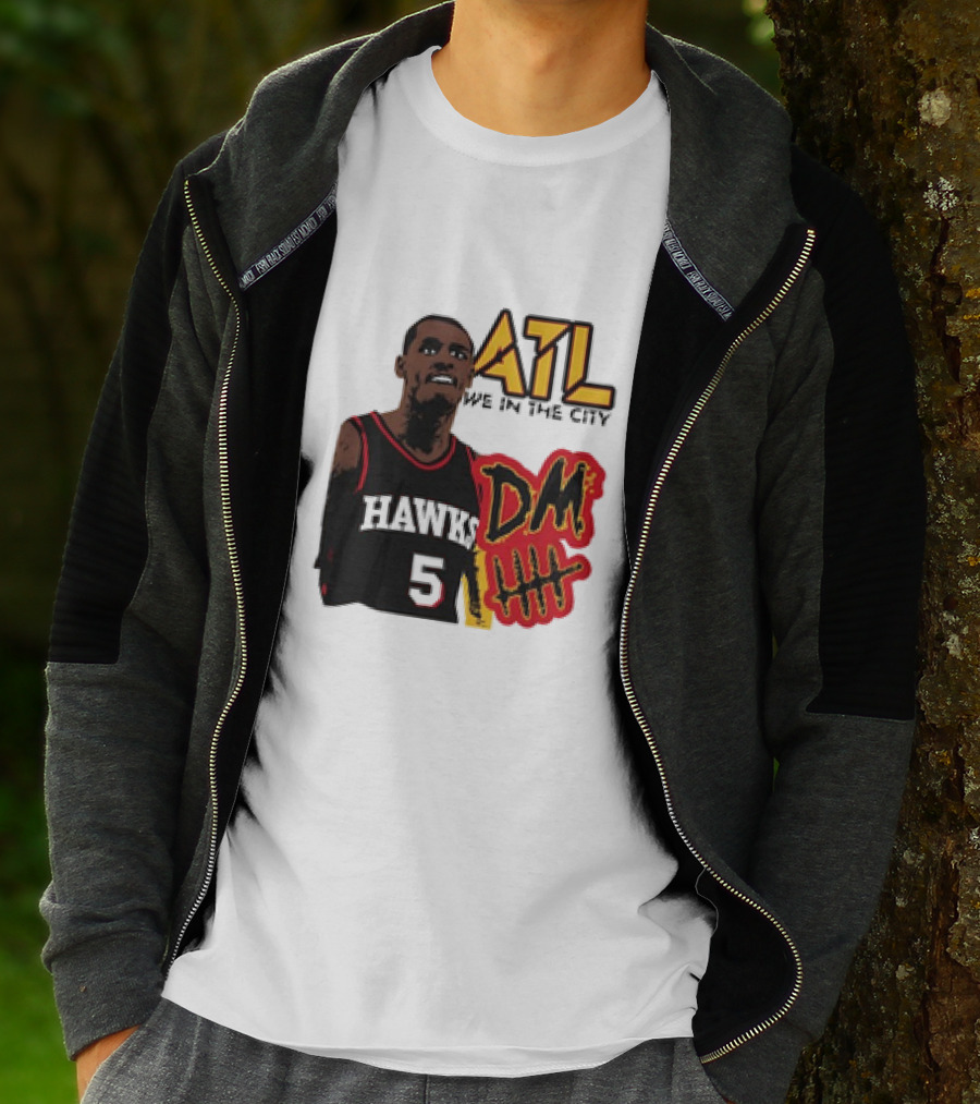 ATL DM5 We In The City Hawks Basketball T-Shirt