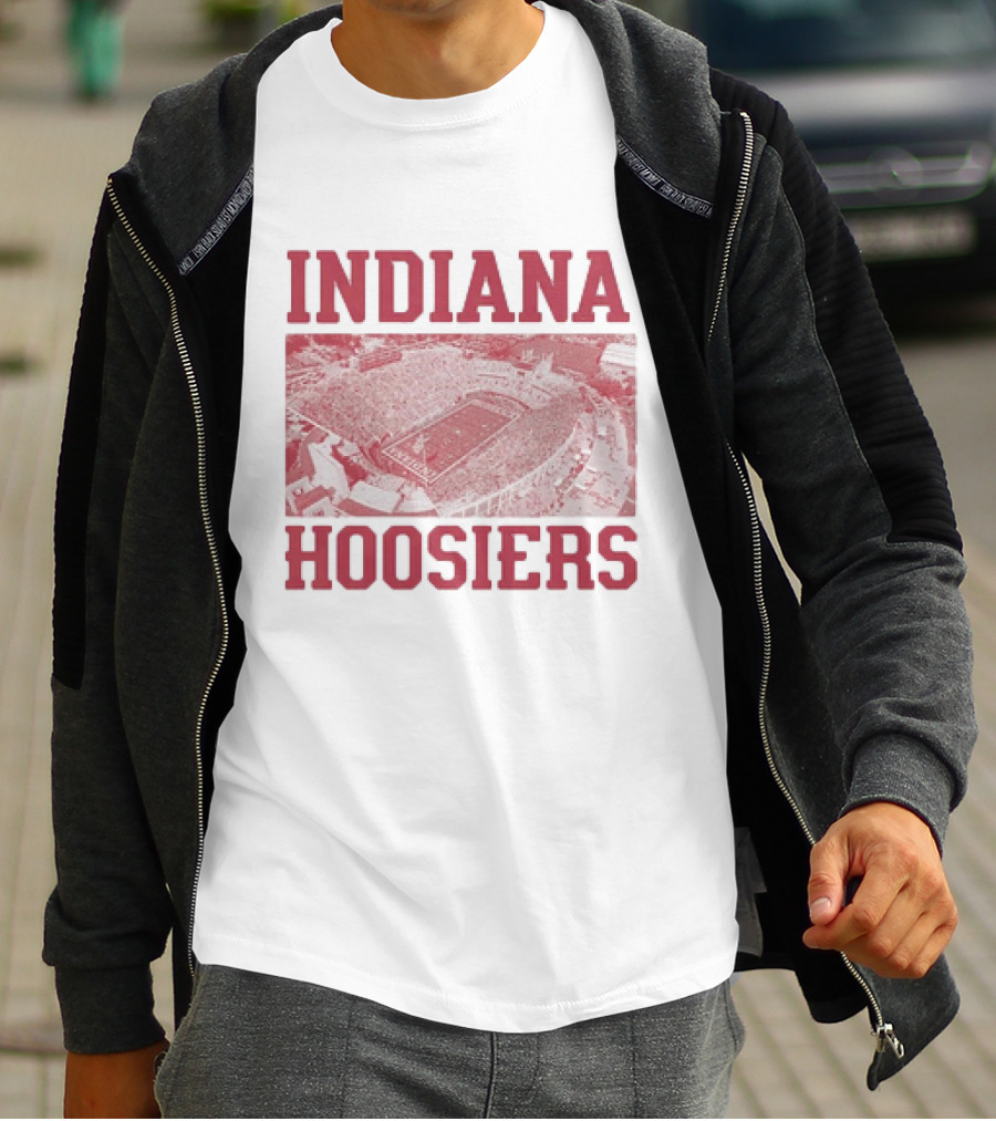 Indiana Hoosiers Stadium Aerial View T-Shirt
