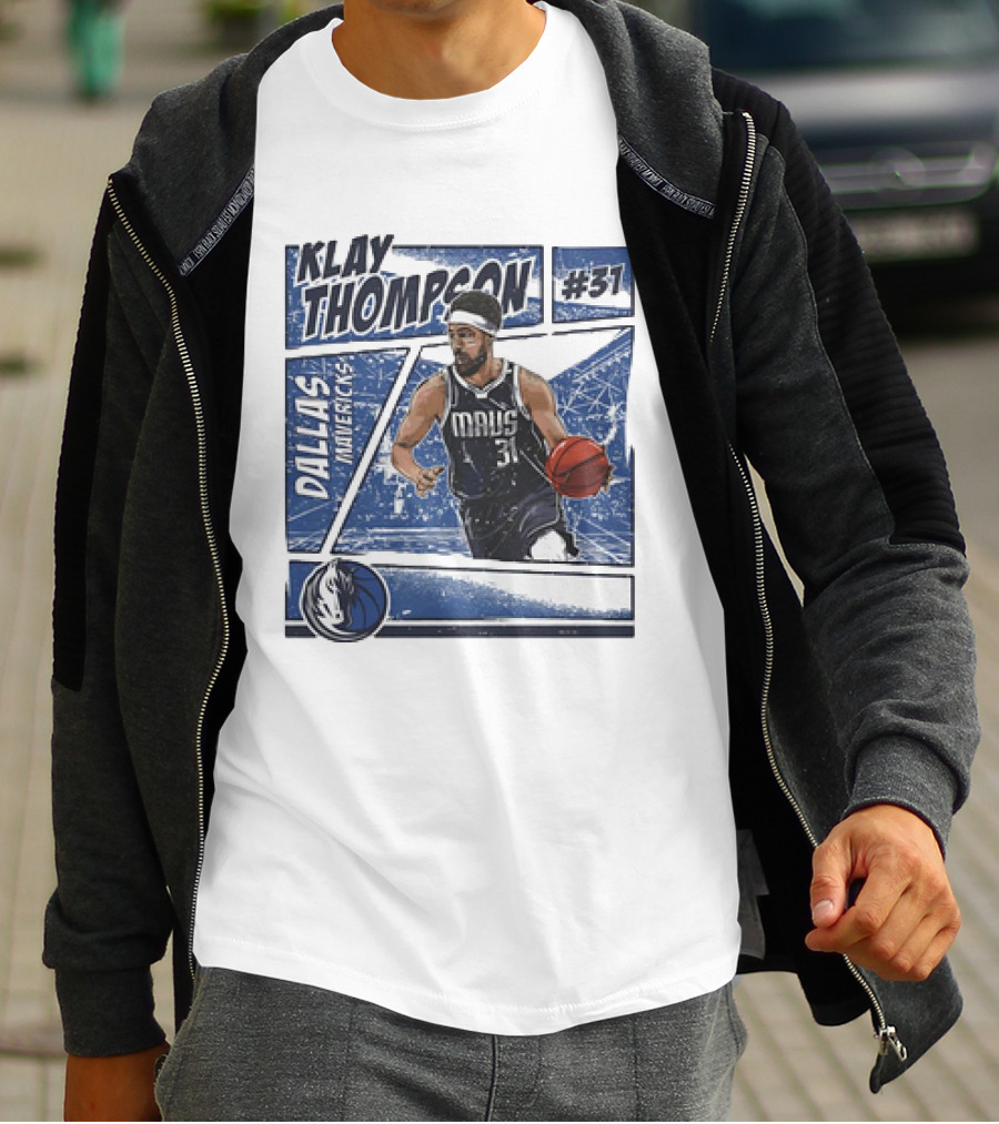 Klay Thompson Dallas Mavericks #31 NBA Basketball Comic Vintage T-Shirt