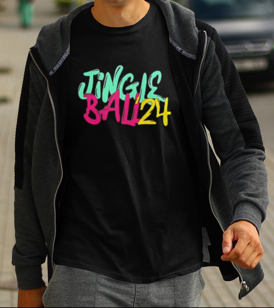 Jingle Ball 24 Colorful Typography T-Shirt