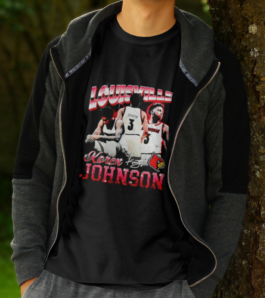 Louisville Cardinals Koren Johnson Basketball T-Shirt