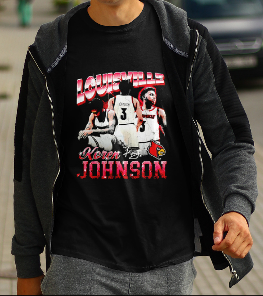 Louisville Cardinals Koren Johnson Basketball T-Shirt