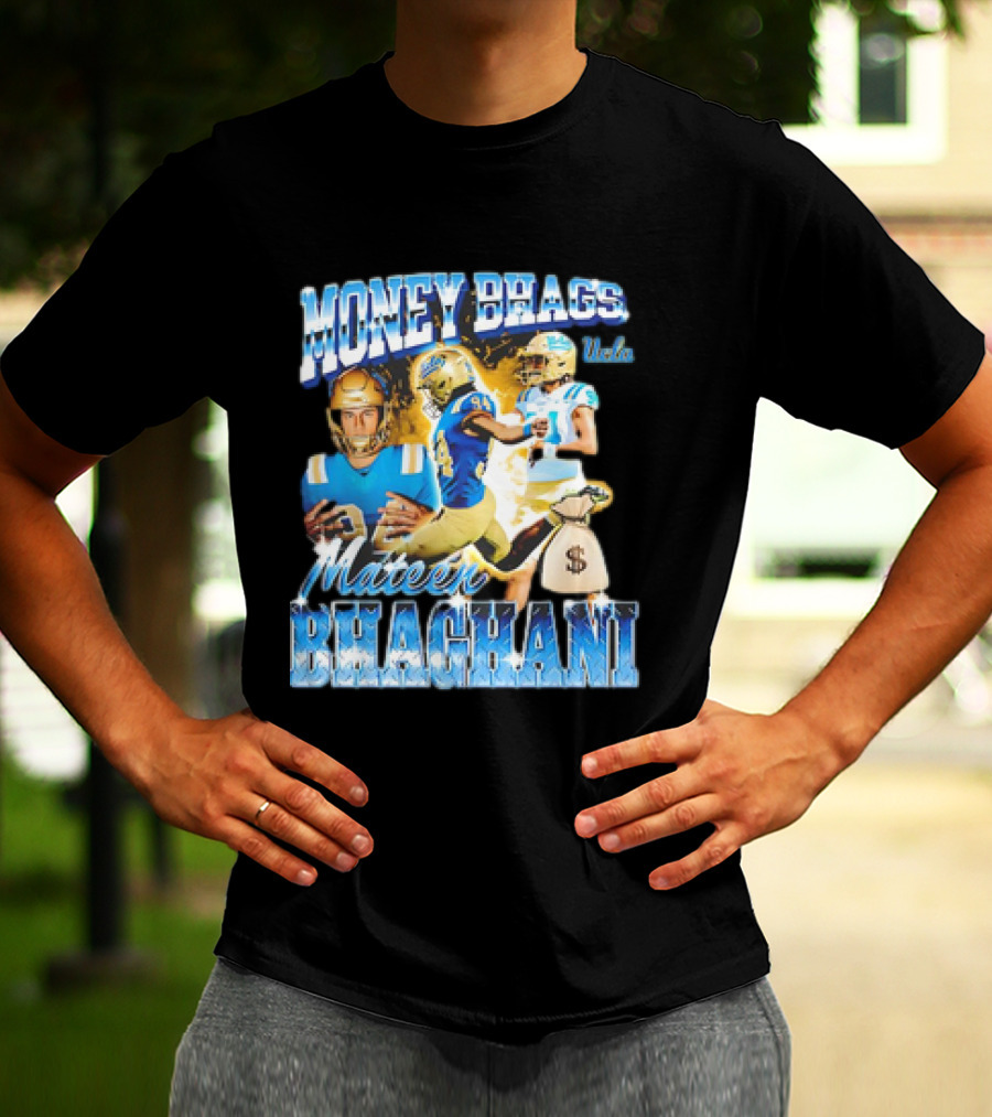 Money Bhags Mateen Bhaghani UCLA Football T-Shirt