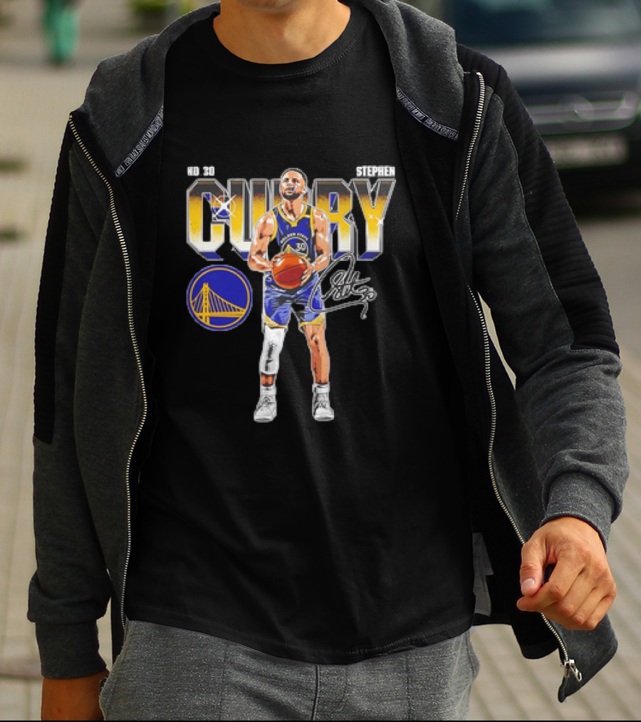 Stephen Curry No 30 Golden State Warriors NBA Signature Vintage Basketball T-Shirt