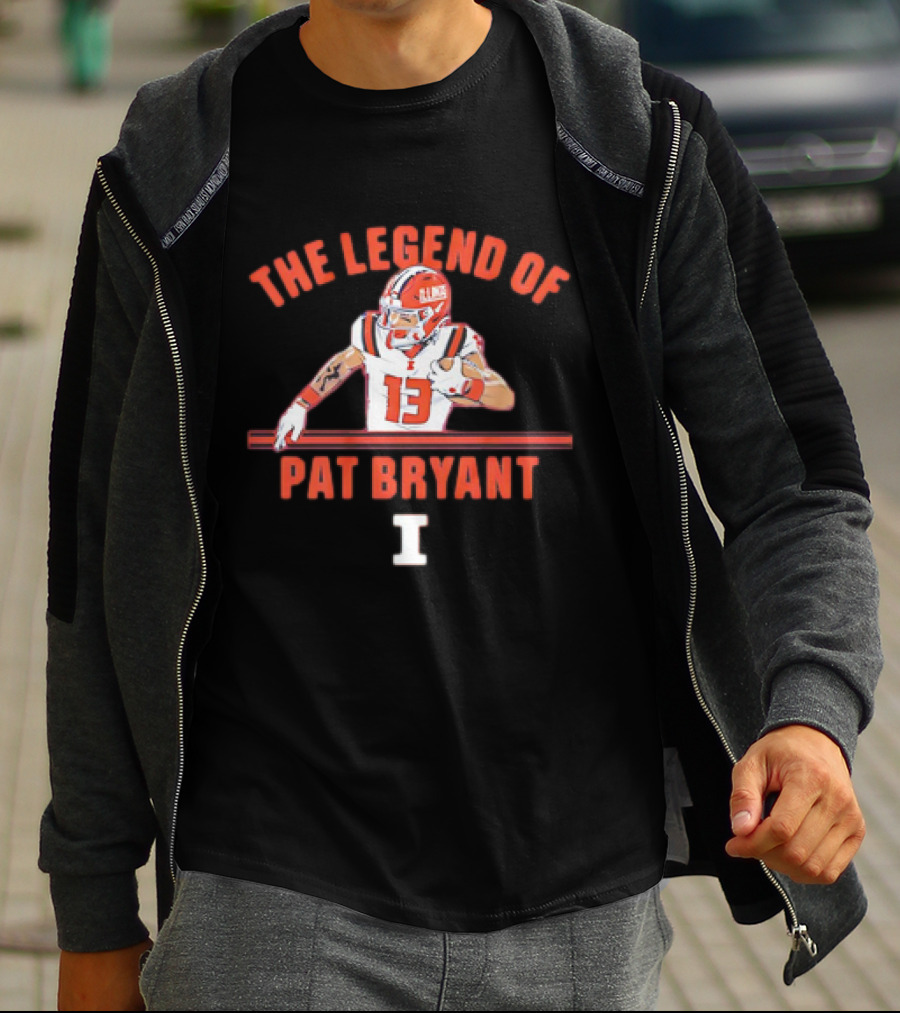 The Legend Of Pat Bryant Illinois No. 13 Football Player T-Shirt