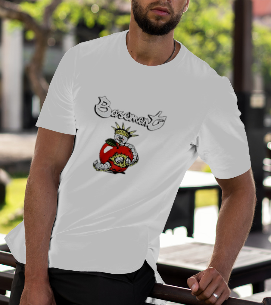 Basement Worm In Apple With Crown And Torch T-Shirt