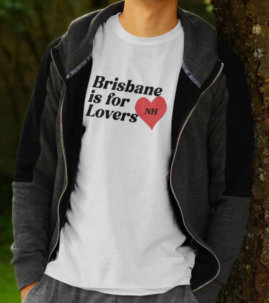 Brisbane Is For Lovers NH Heart Red T-Shirt