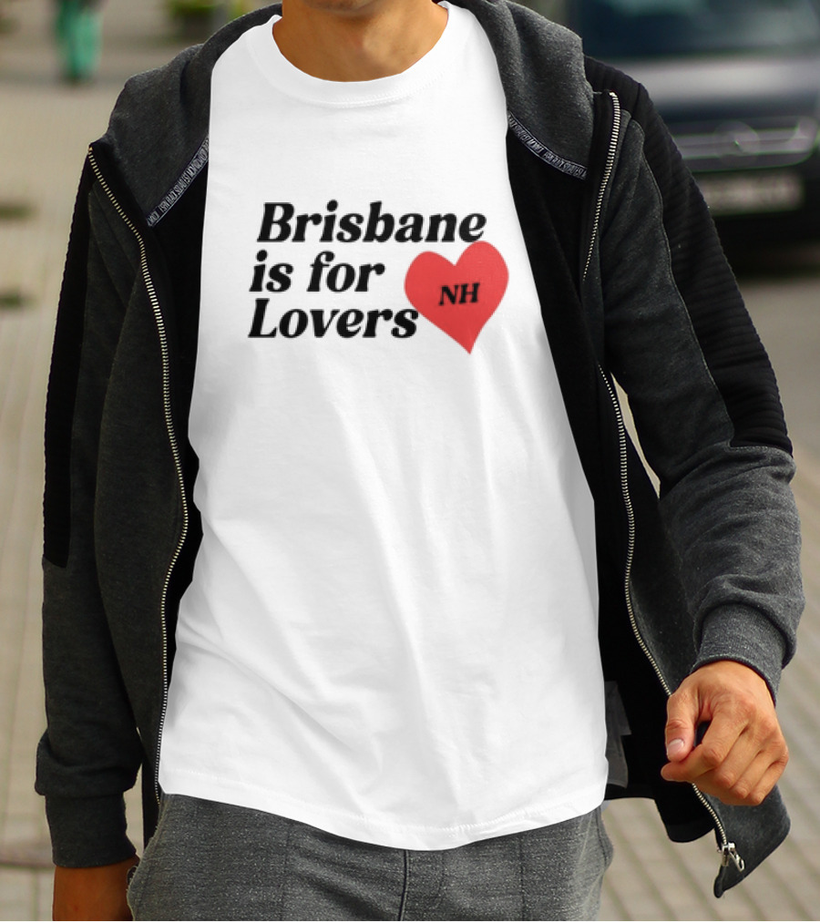 Brisbane Is For Lovers NH Heart Red T-Shirt