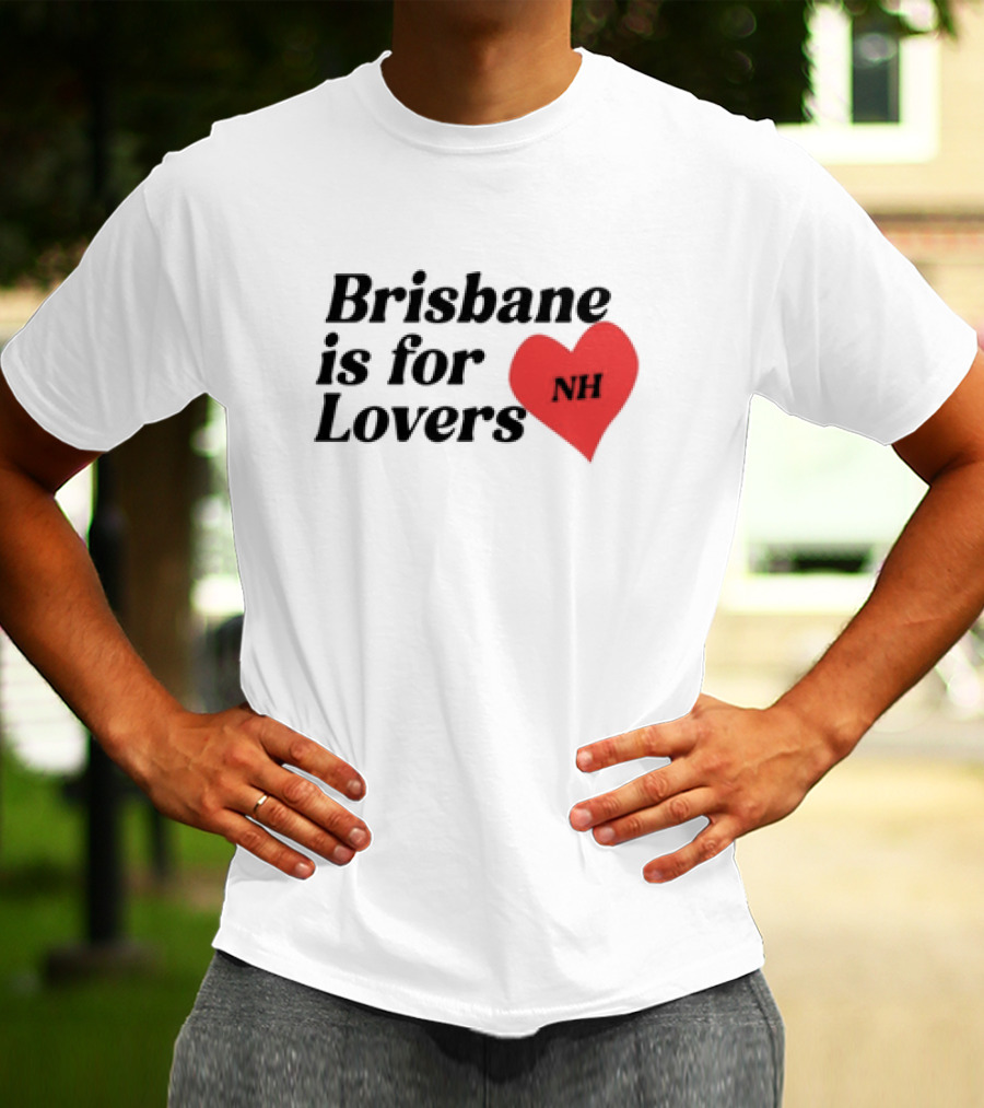 Brisbane Is For Lovers NH Heart Red T-Shirt