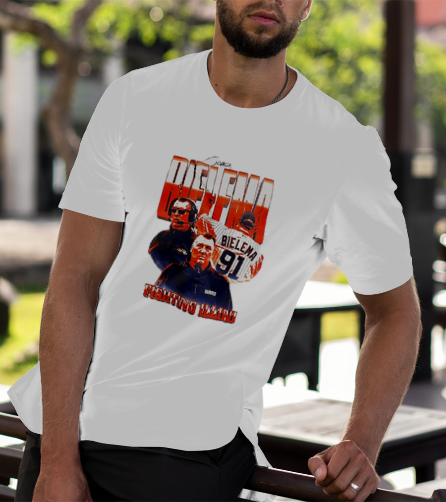 Coach Bielema 91 Fighting Illini T-Shirt